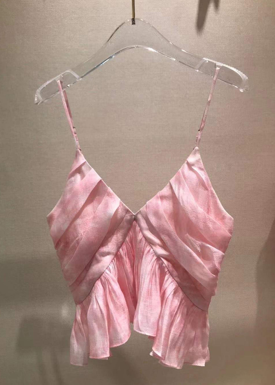 Élégant débardeur rose sans manches femme - EasyApparels