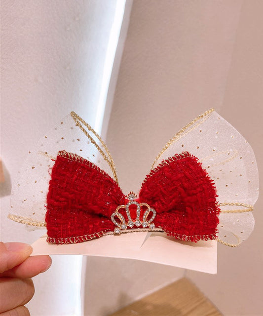Colorful Hair Clip for Kids with Bow and Gemstone - EasyApparels