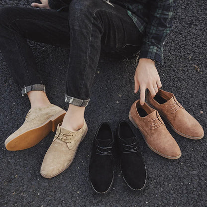Chaussures Décontractées pour Homme en Cuir Noir Élégant