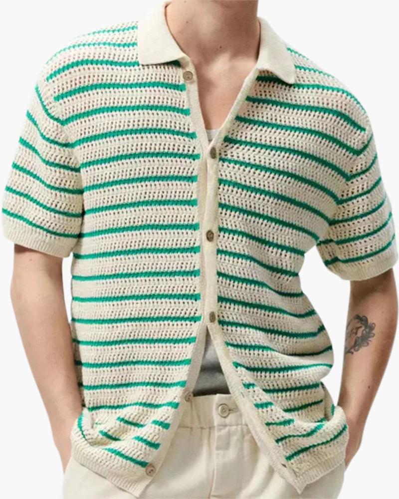 Chemise Homme Lin Coton Été à Boutons