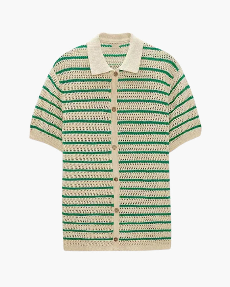 Chemise Homme Lin Coton Été à Boutons - BerlinGlamour