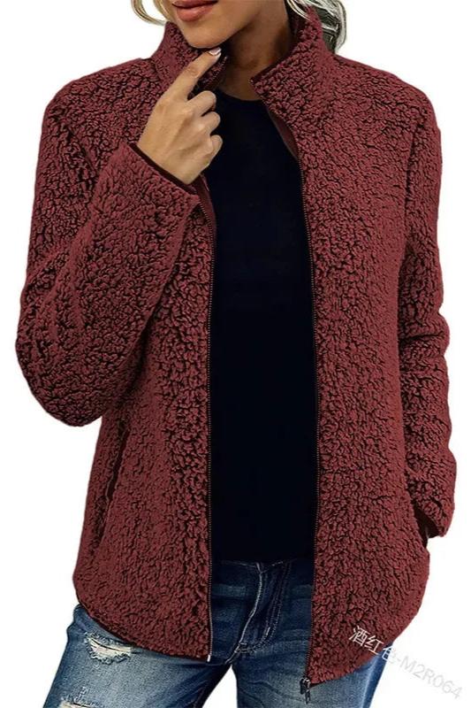 Gilet Femme Col Montant Doux et Élégant - PanierRoyale