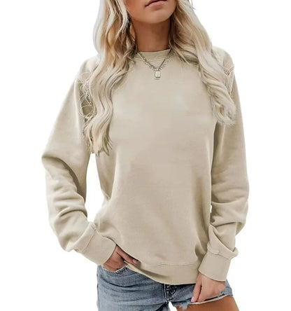 Sweat femme rouge bordeaux à manches longues