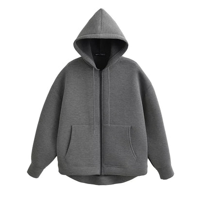 SweatEase™ – Sweat à Capuche Femme Oversize Confortable et Tendance