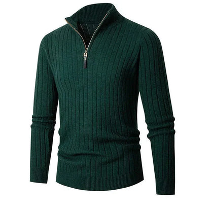 Pull Homme Laine Mérinos Col Rond Beige Chaud