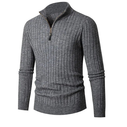 Pull Homme Laine Mérinos Col Rond Beige Chaud