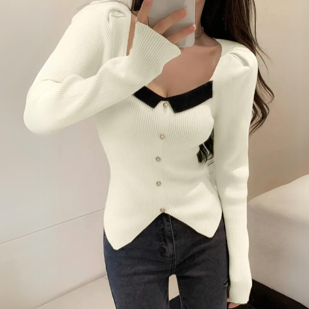 Pull Élégant Blanc