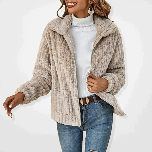 Veste hiver femme polaire longue et chaude - PanierRoyale
