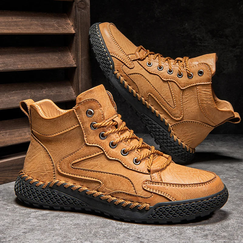 Bottes de Randonnée en Cuir pour Homme - BerlinGlamour