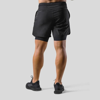 Short de Sport Homme 2 en 1 pour Équipement de Fitness