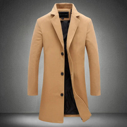 Manteau Homme Hiver Long et Élégant Chaud