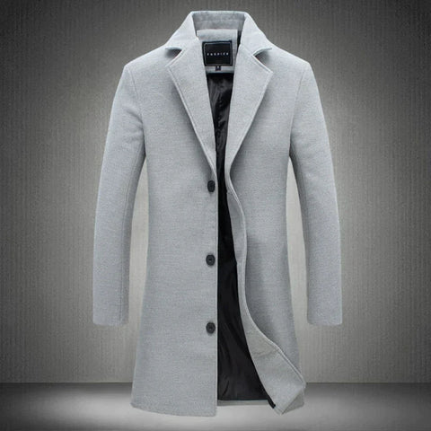 Manteau Homme Hiver Long et Élégant Chaud