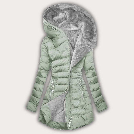 Doudoune Femme Hiver Fourrure Chaude et Légère - BerlinGlamour