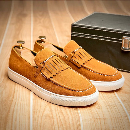 Chaussures Mocassins en Cuir Brun pour Homme