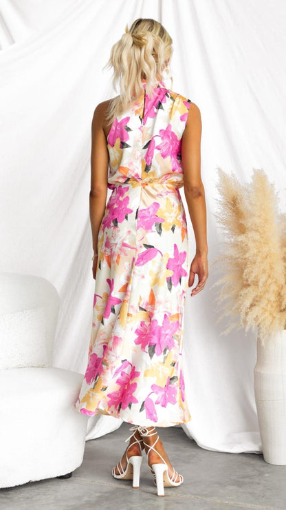 Robe de Mariage pour Invitées avec Col Montant Élégant