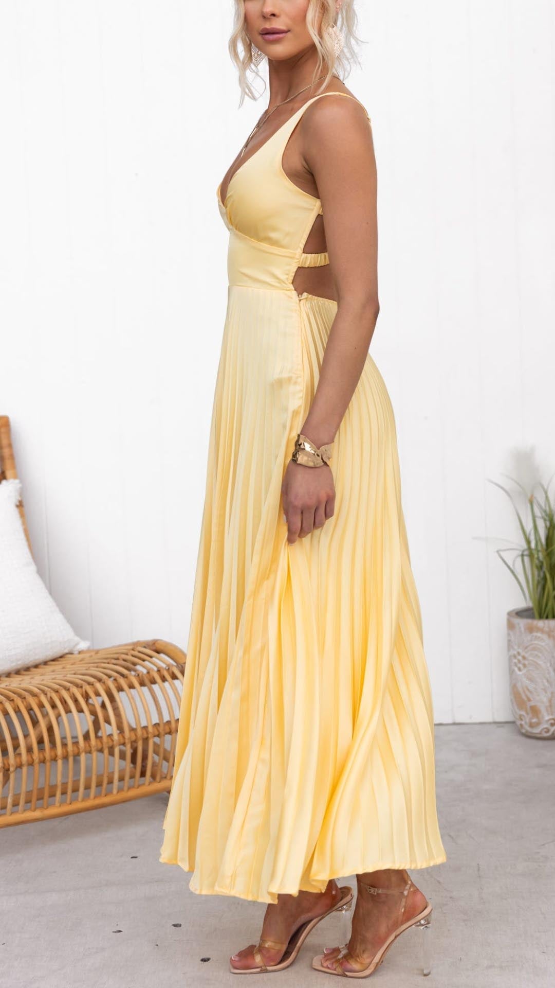 Robe Plissée Été Longue pour Femme - Élégante et Confortable