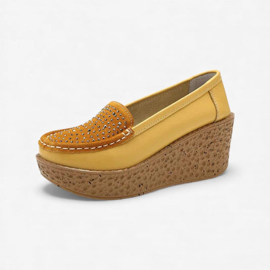 Chaussures Femmes à Talon Découpes Brillantes - PanierRoyale