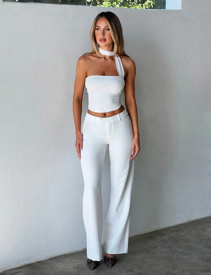 Top femme sans manches décolleté en V élégant