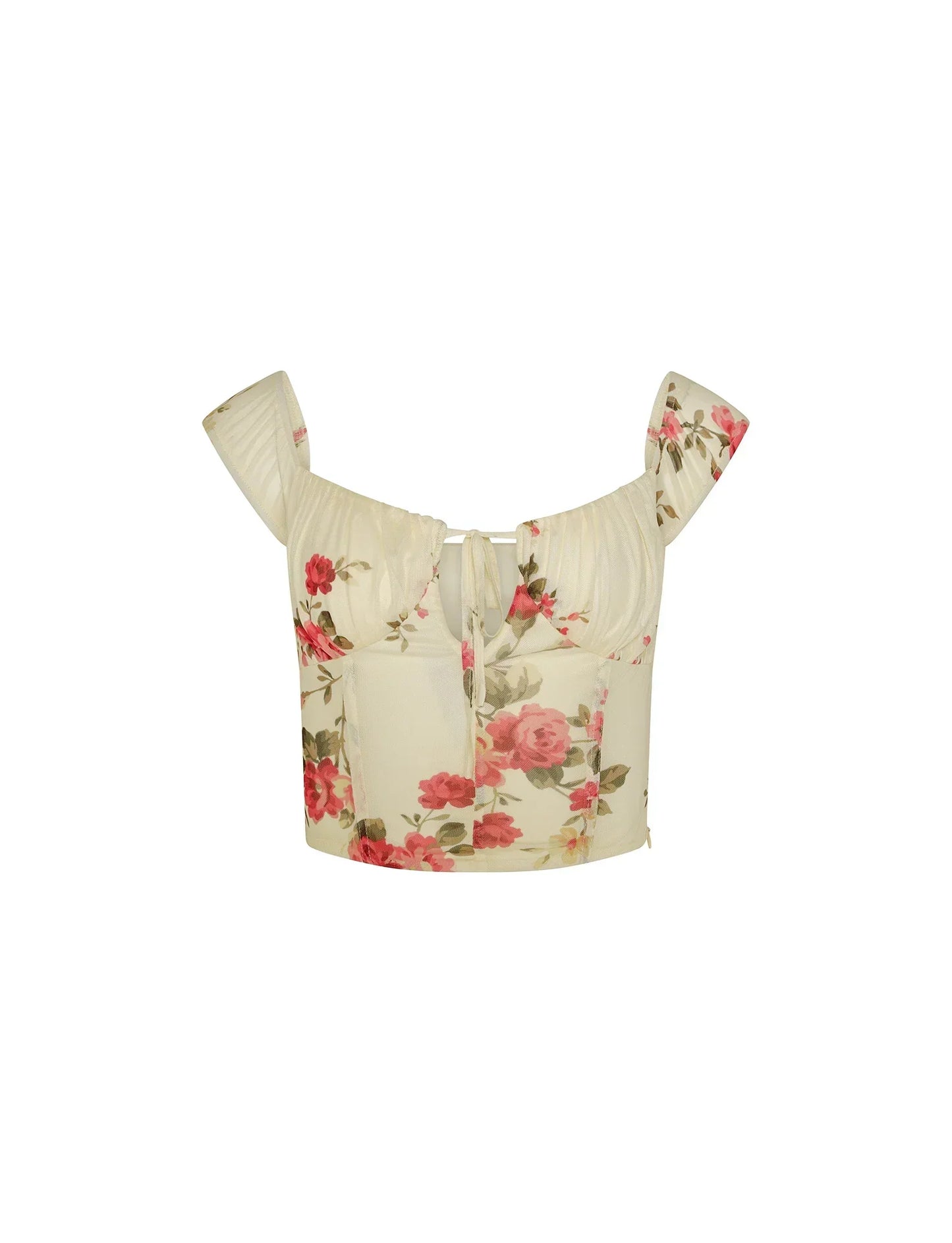 Top Été Décolleté avec Jupe Courte pour Femme