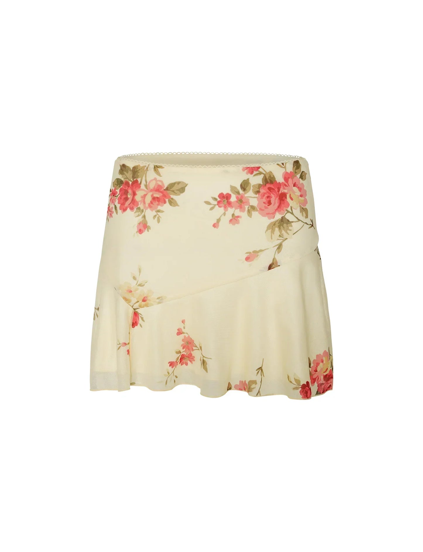 Top Été Décolleté avec Jupe Courte pour Femme