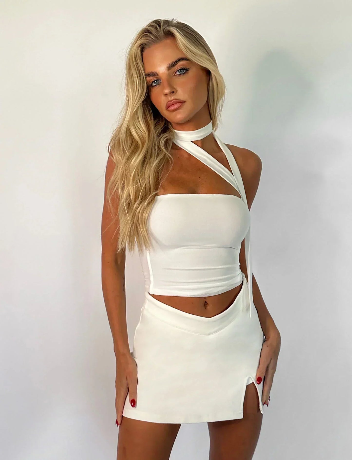 Top femme sans manches décolleté en V élégant