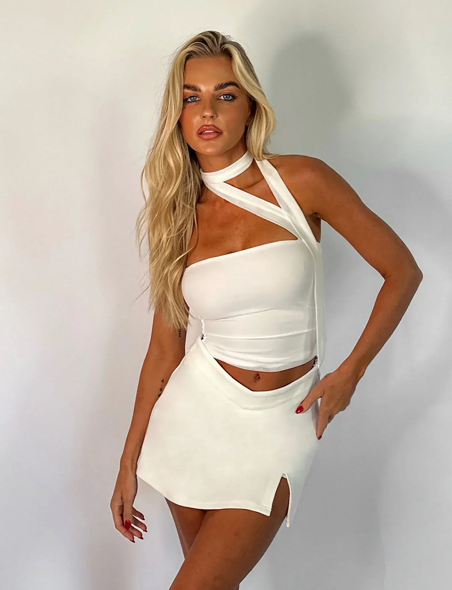 Top femme sans manches décolleté en V élégant