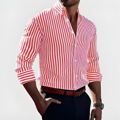 Chemise Homme à Rayures Fines pour Travail ou Week-end