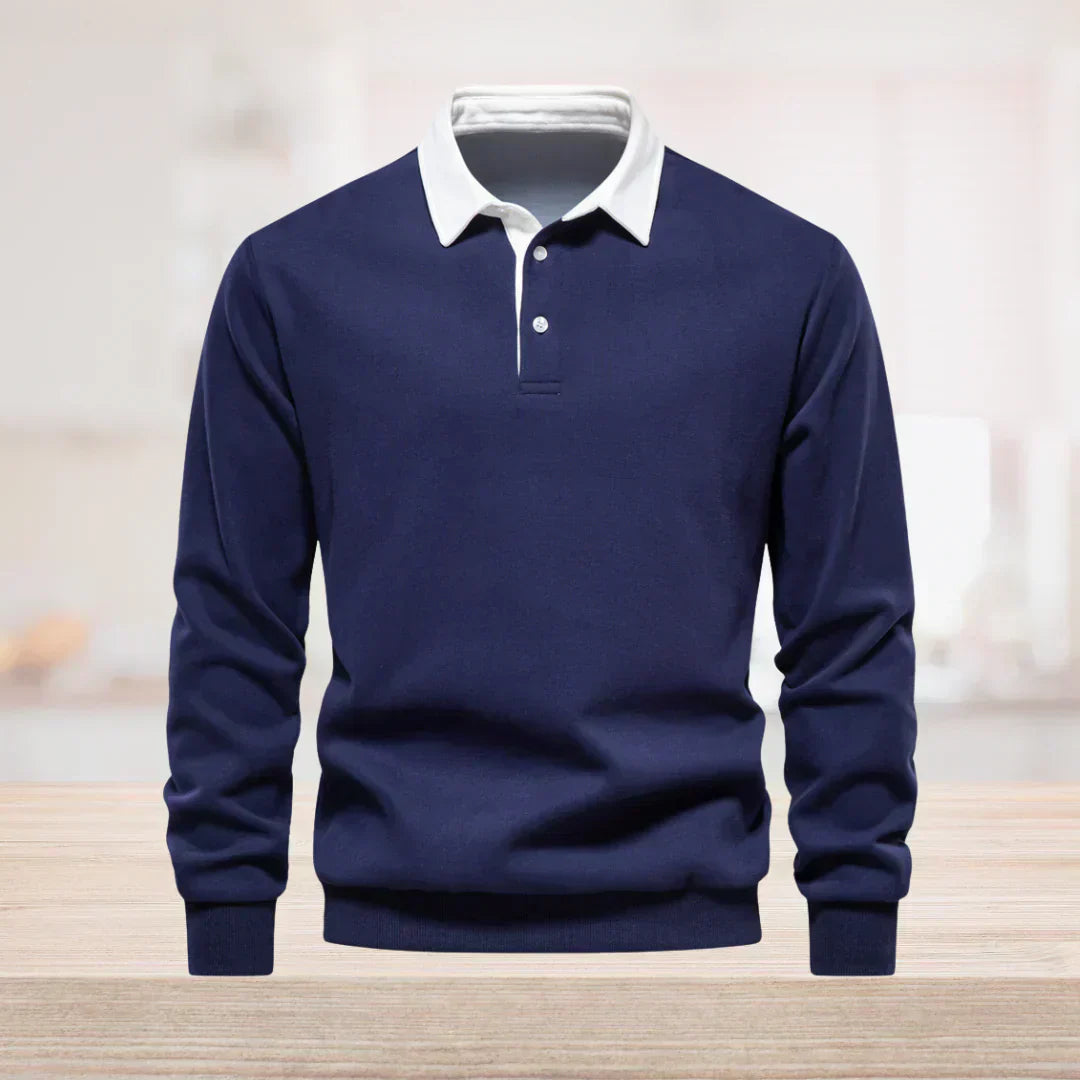 Pull Homme Col Montant Manches Longues Chaud - PanierRoyale