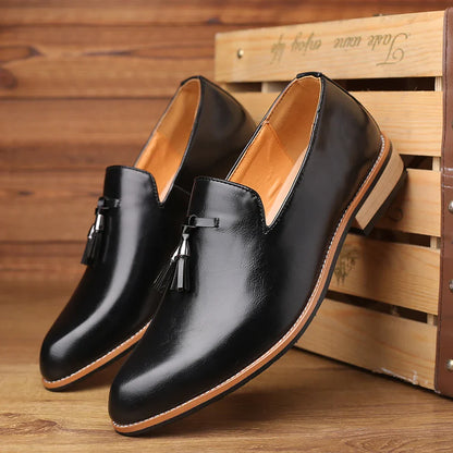 Mocassins Homme Cuir Elegant Noir