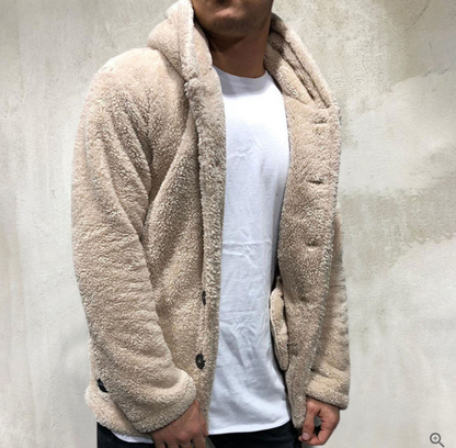 Pull à Capuche Fleece Homme Chaud et Confortable