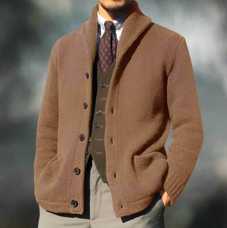 Veste Homme Classique Boutons Cuir - BerlinGlamour