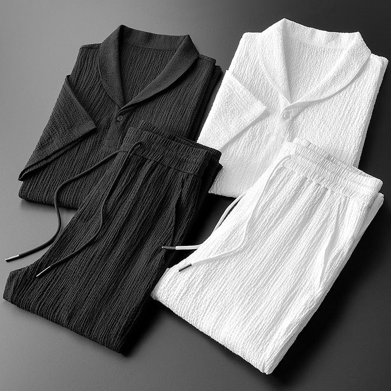Ensemble Homme Chemise Respirante et Short Léger Confortable