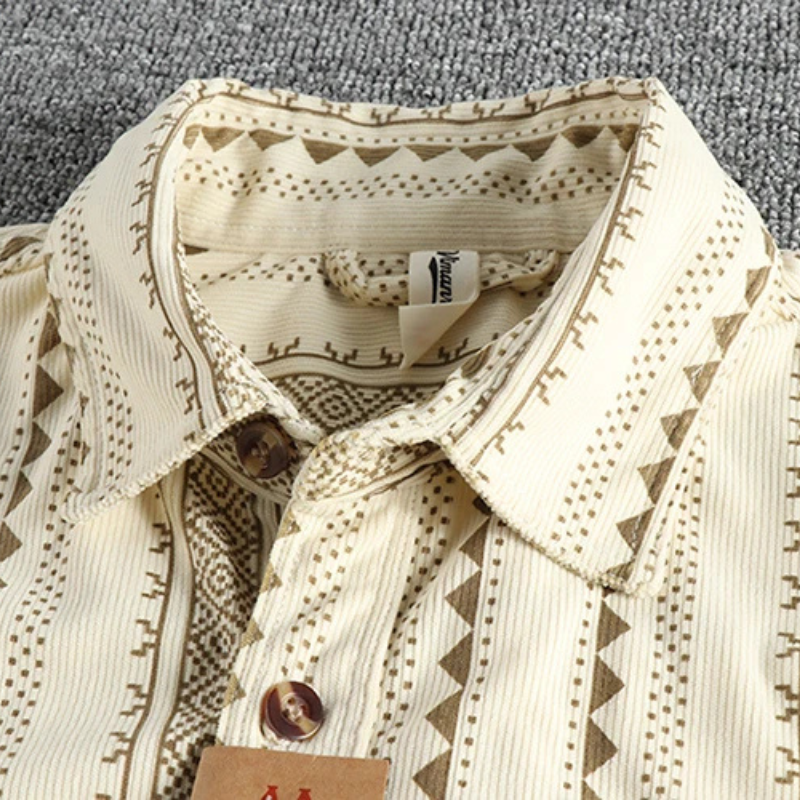 Chemise Homme Coton Rayée Classique