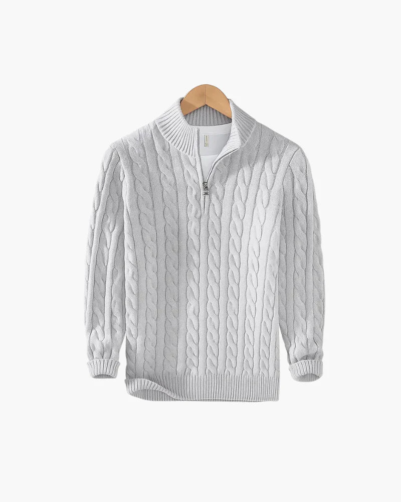 Pull Homme Hiver Chaud avec Capuche et Fermeture Éclair