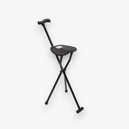 Canne de Marche Pliable avec Siège Intégré pour Personnes Âgées - PanierRoyale