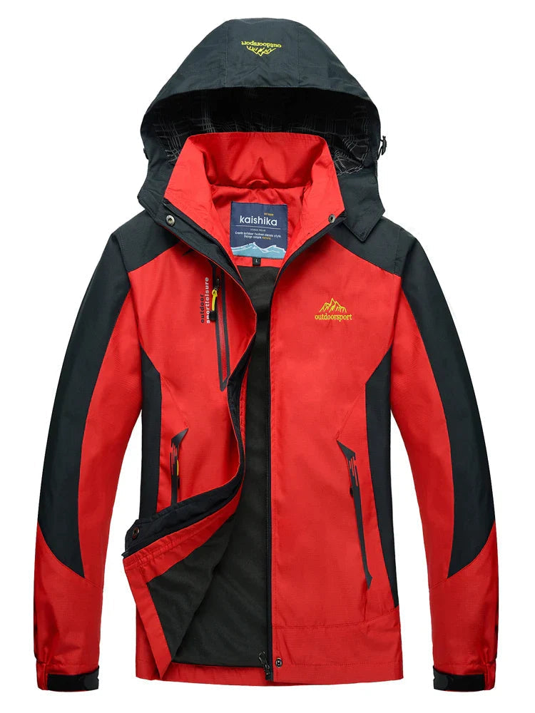 Manteau Imperméable Femme 2 Couleurs avec Poches Zippées