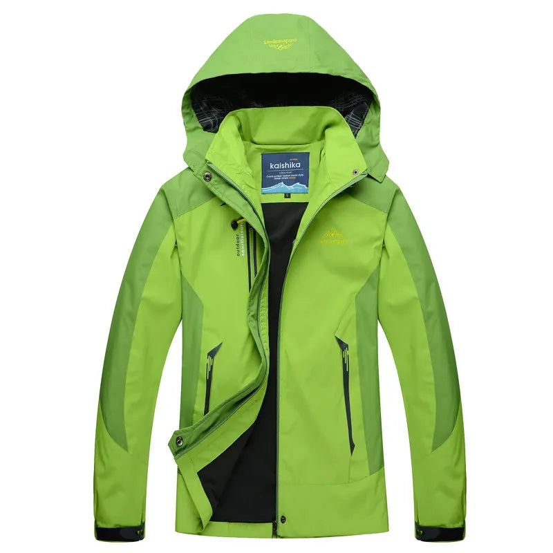 Manteau Imperméable Femme 2 Couleurs avec Poches Zippées