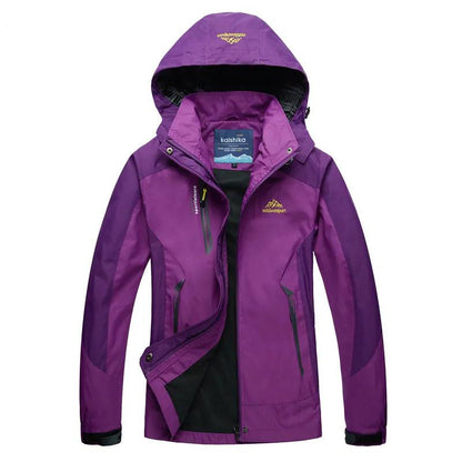 Manteau Hiver Femme à Capuche et Poches Latérales