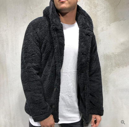 Pull à Capuche Fleece Homme Chaud et Confortable