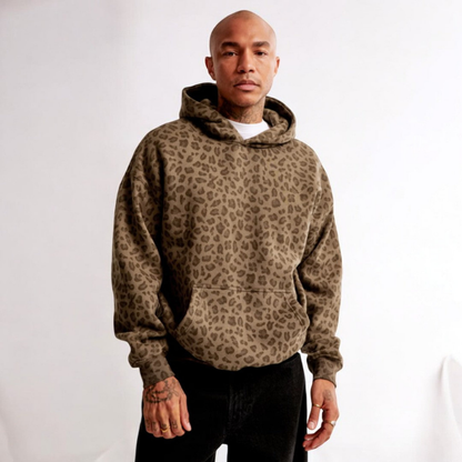 Sweat à Capuche Homme Noir Graphique Streetwear - PanierRoyale