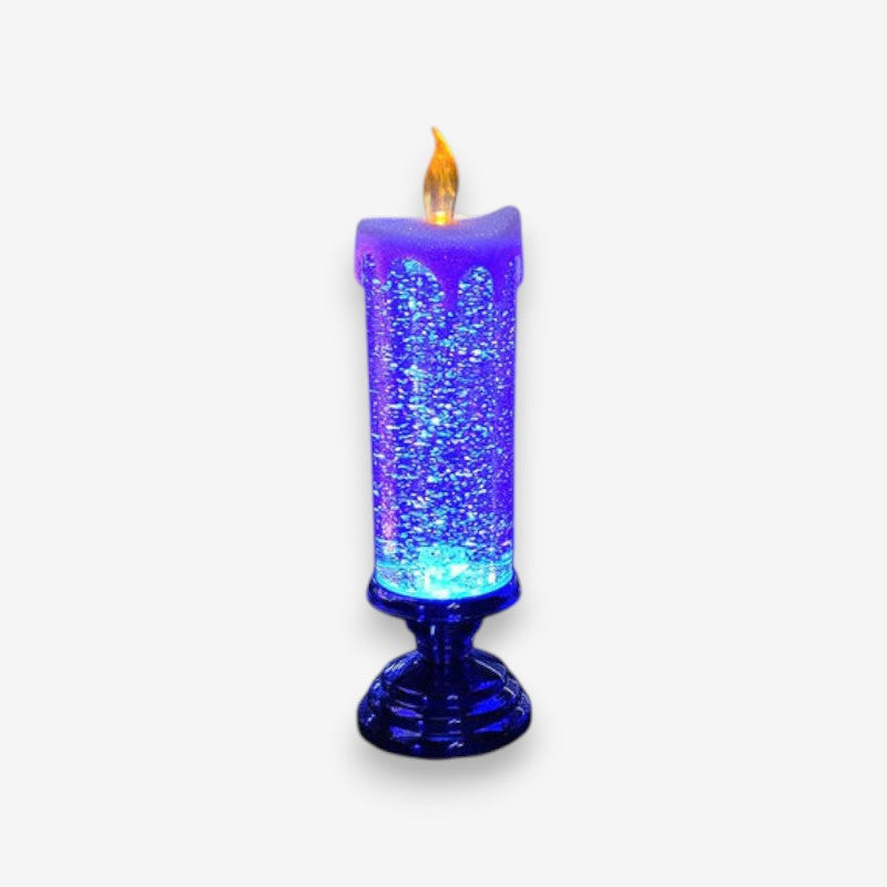 Bougie LED Décorative avec Effet Scintillant Moderne