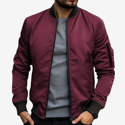 Veste Homme Chic à Manches Longues Col Montant