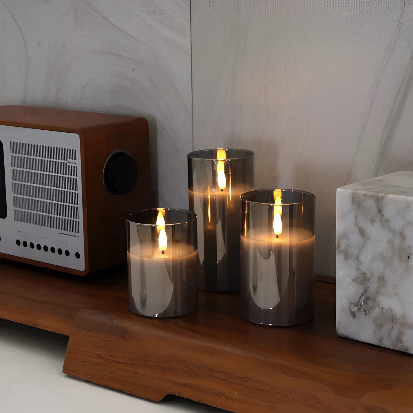Bougies LED Décoratives Chauffage Doux et Sûres - PanierRoyale