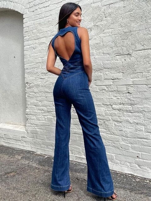 Combinaison Femme Élégante Dos Nu Confortable et Chic - PanierRoyale