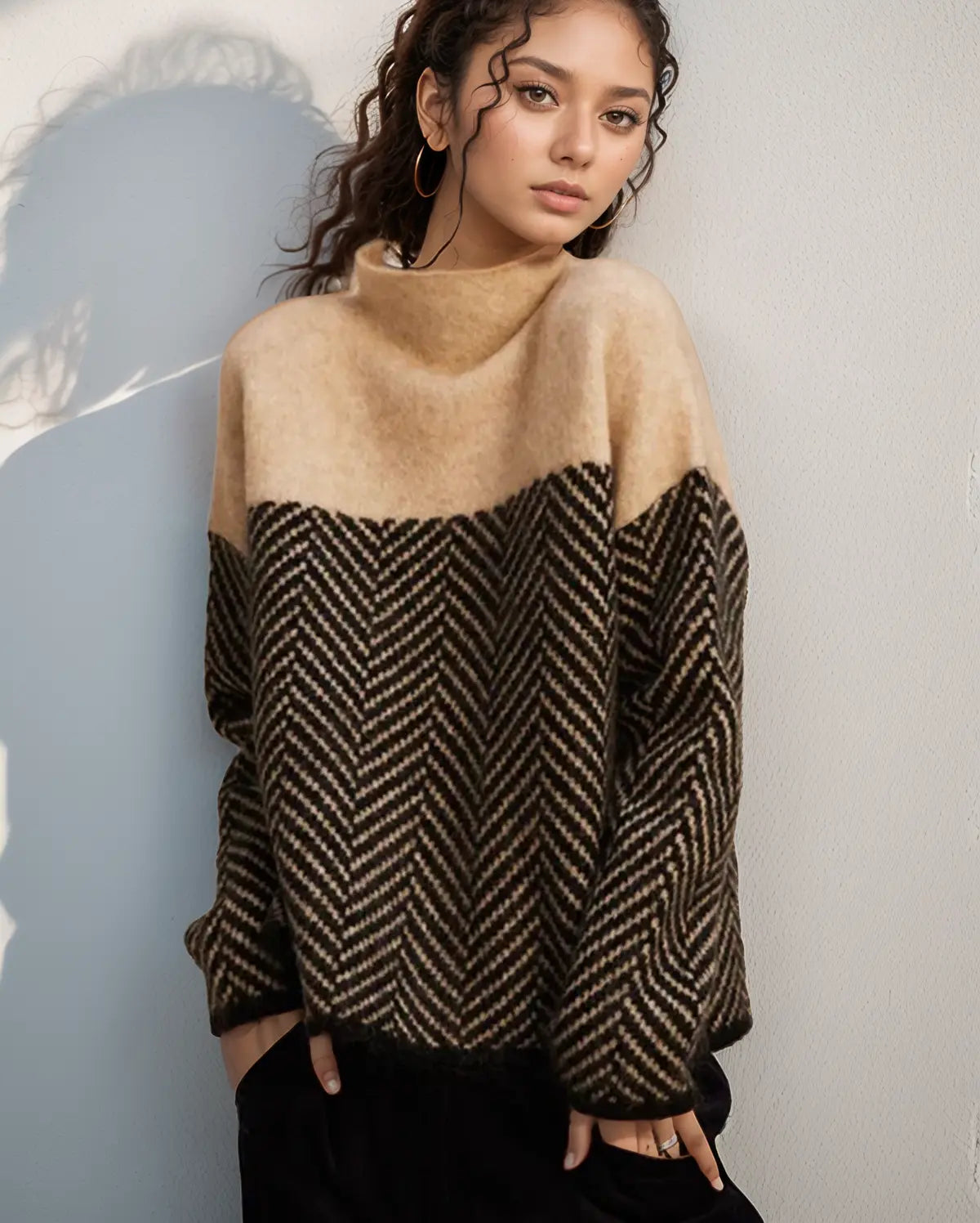 Pull Col Roulé Femme Confortable - BerlinGlamour
