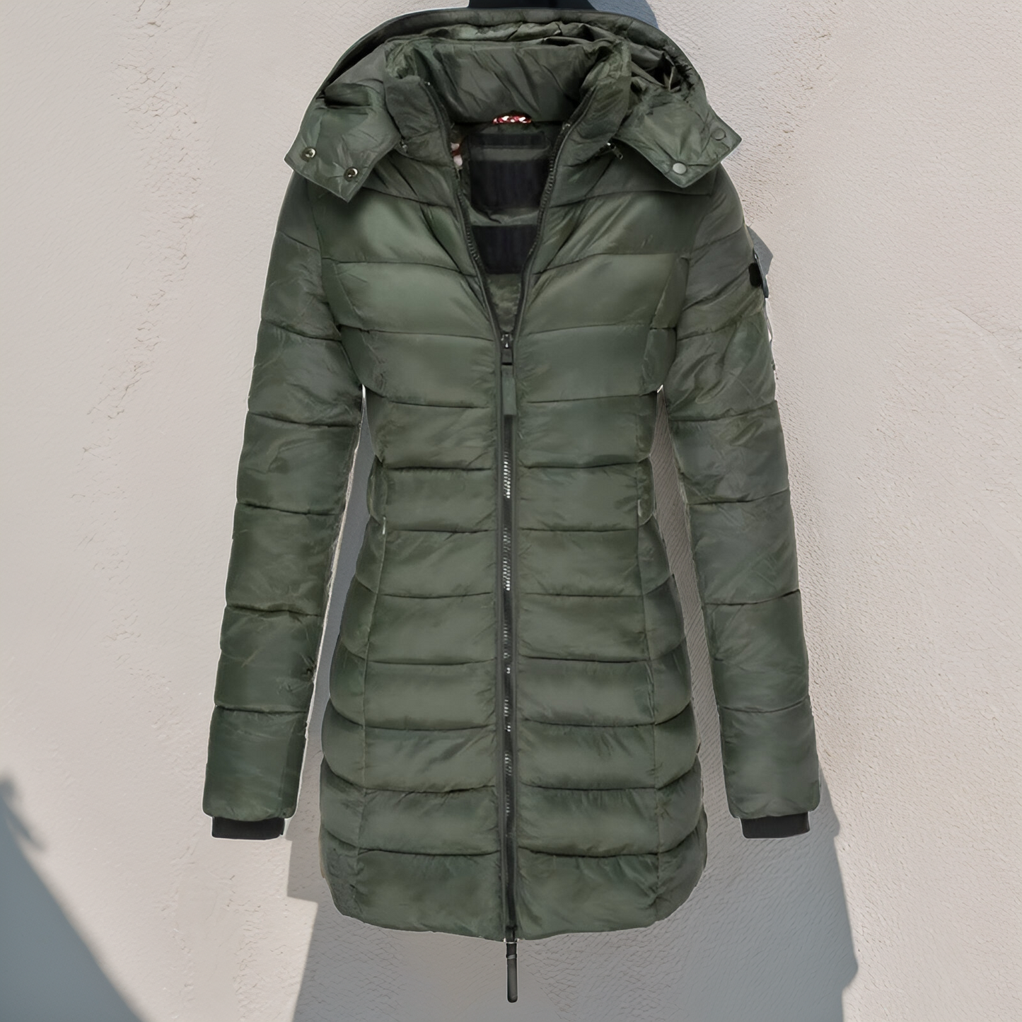 Manteau femme hiver noir capuche amovible