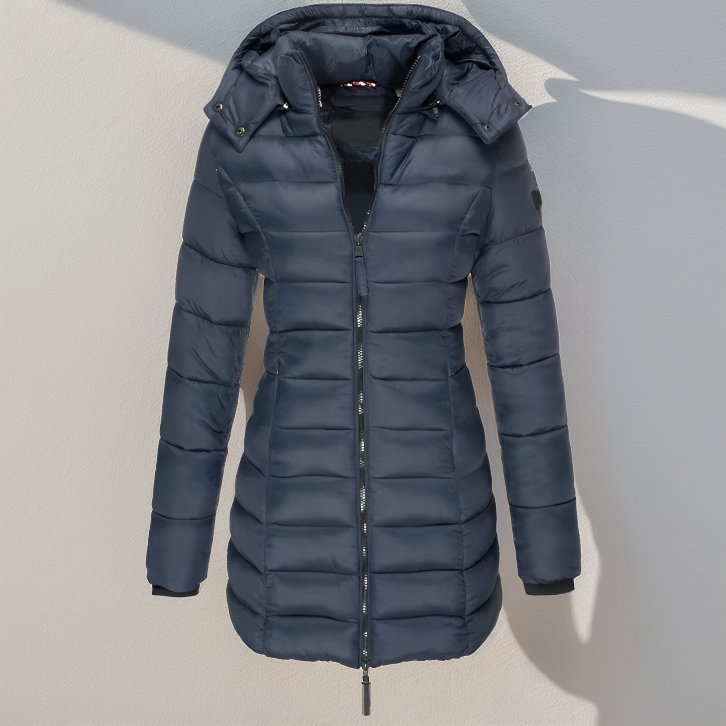 Parka femme hiver noir avec capuche amovible