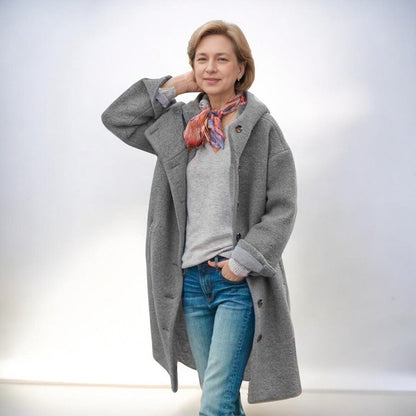 Manteau Femme Hiver avec Capuche et Poches