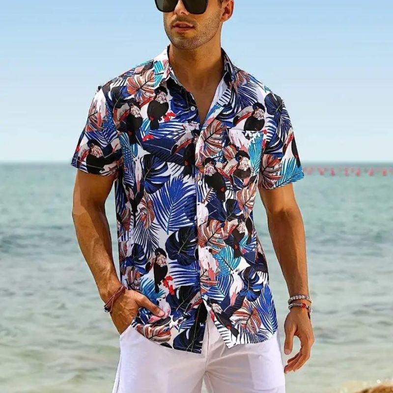 Chemise Homme Manche Courte Décontractée