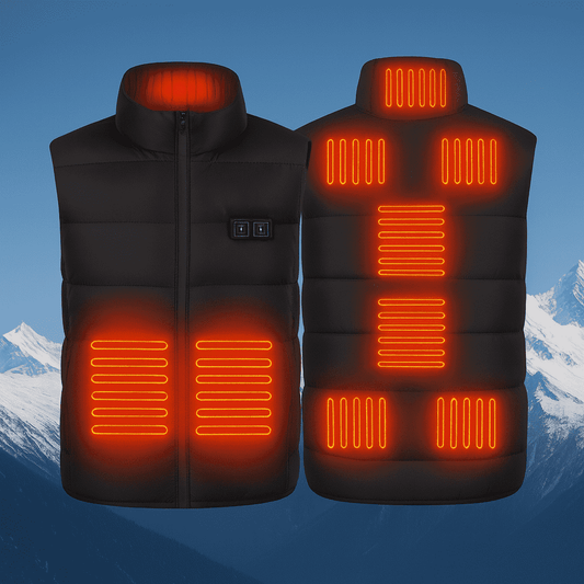 Gilet Chauffant Réversible avec Chauffage Électrique Rechargeable - PanierRoyale